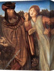 Belle Du Jour Canvas Prints - King Mark And La Belle Iseult [detail] by Edward Burne Jones